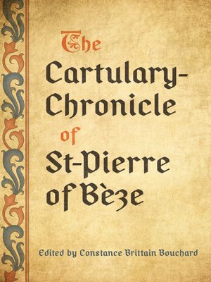 cover image of The Cartulary-Chronicle of St-Pierre of Béze